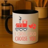 I Choo Choo Choose You Valentines Day Train Coffee Mug thumb 4