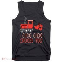 I Choo Choo Choose You Valentines Day Train Tank Top thumb 0