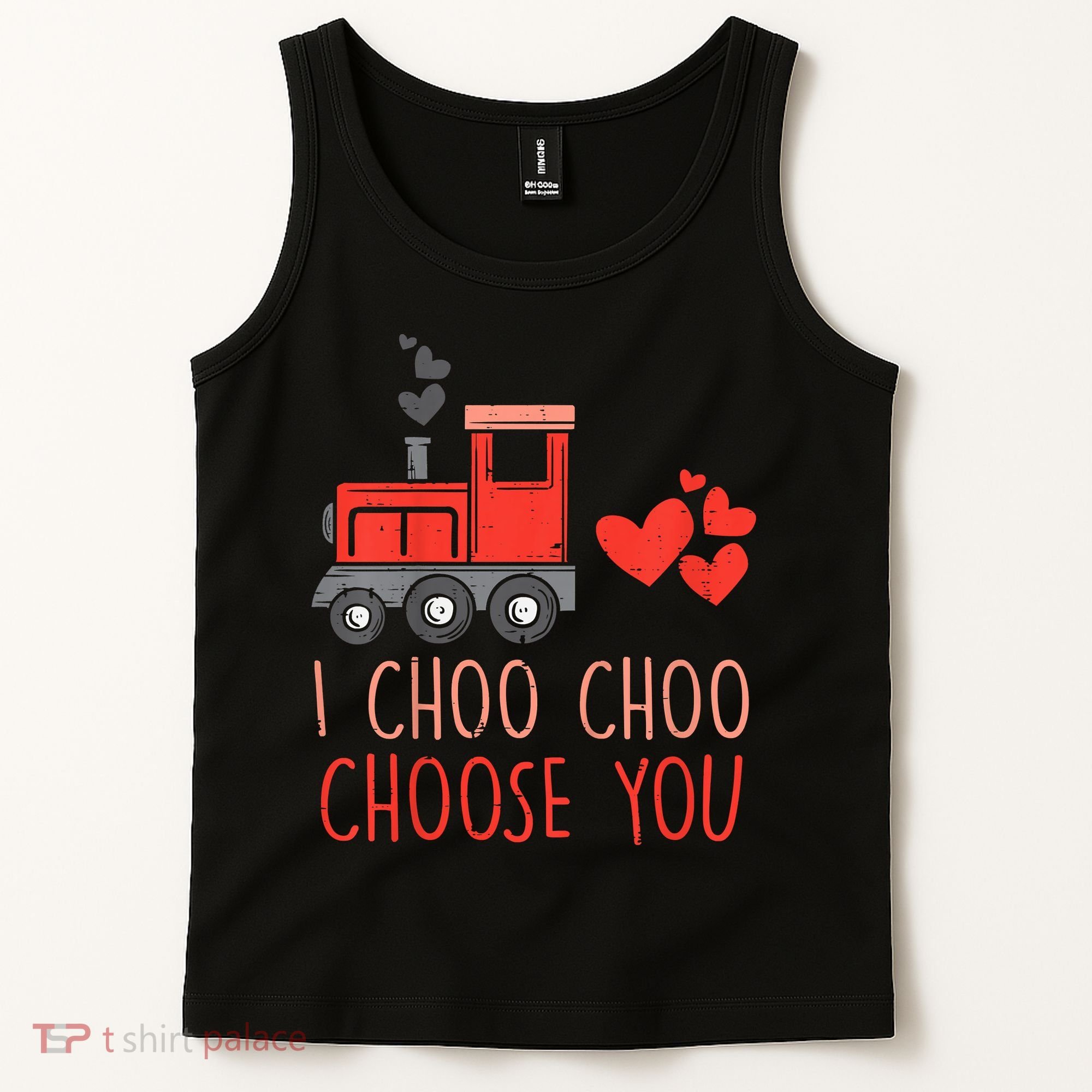 I Choo Choo Choose You Valentines Day Train Tank Top