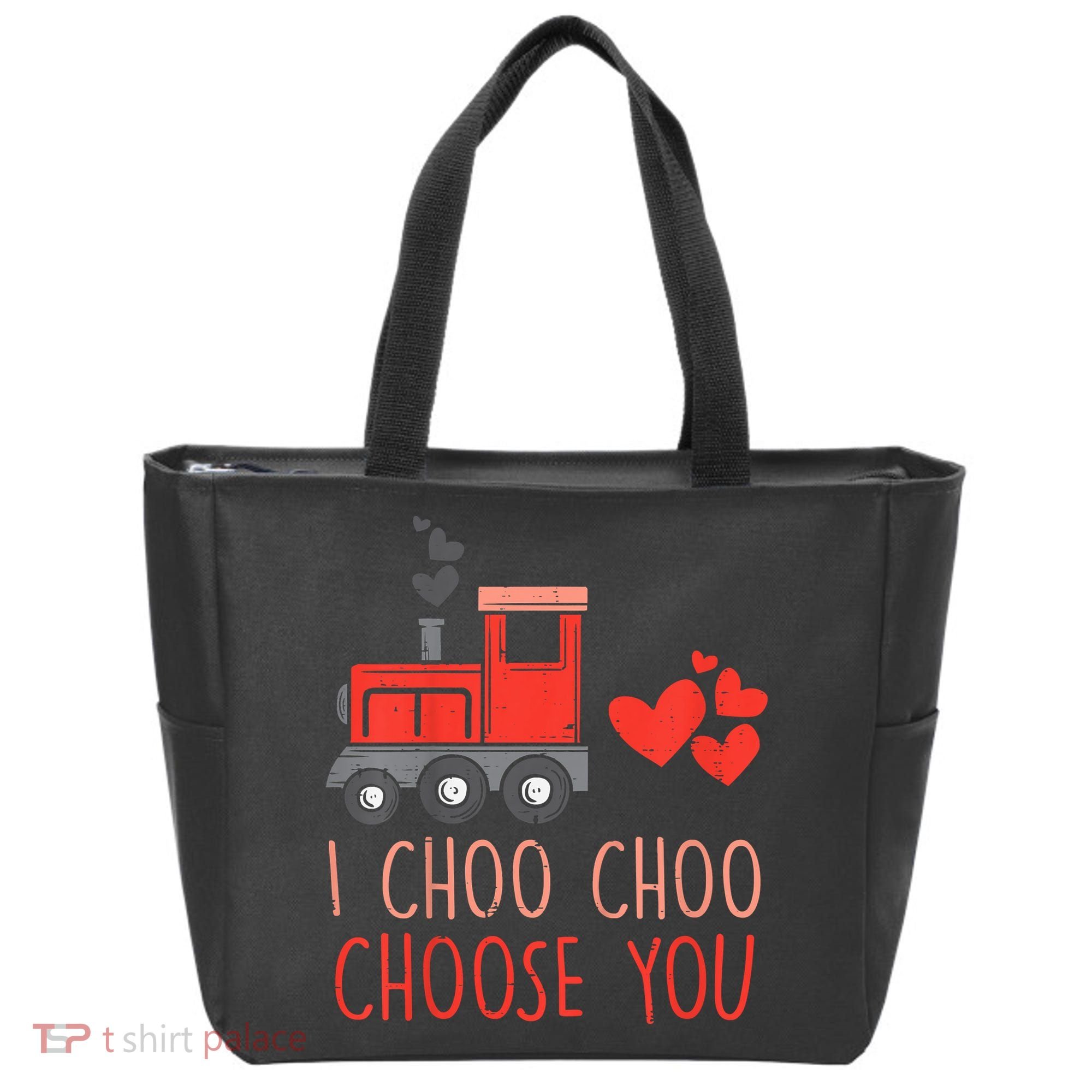 I Choo Choo Choose You Valentines Day Train Tote Bag
