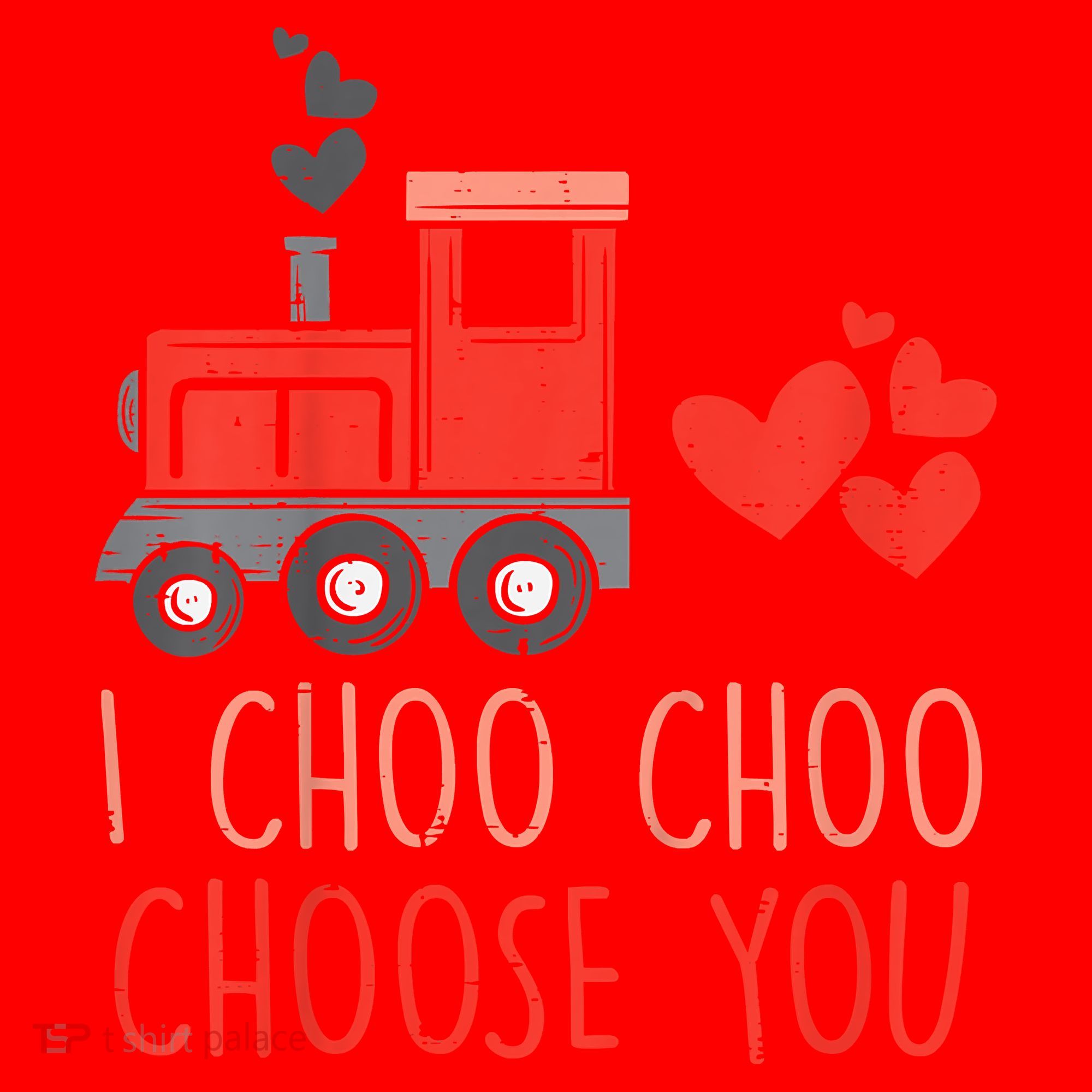 I Choo Choo Choose You Valentines Day Train Santa Hat