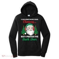 I Can Come Down Your Chimney Funny Dirty Santa Jokes Adult Cool Gift Women's Hoodie thumb 0