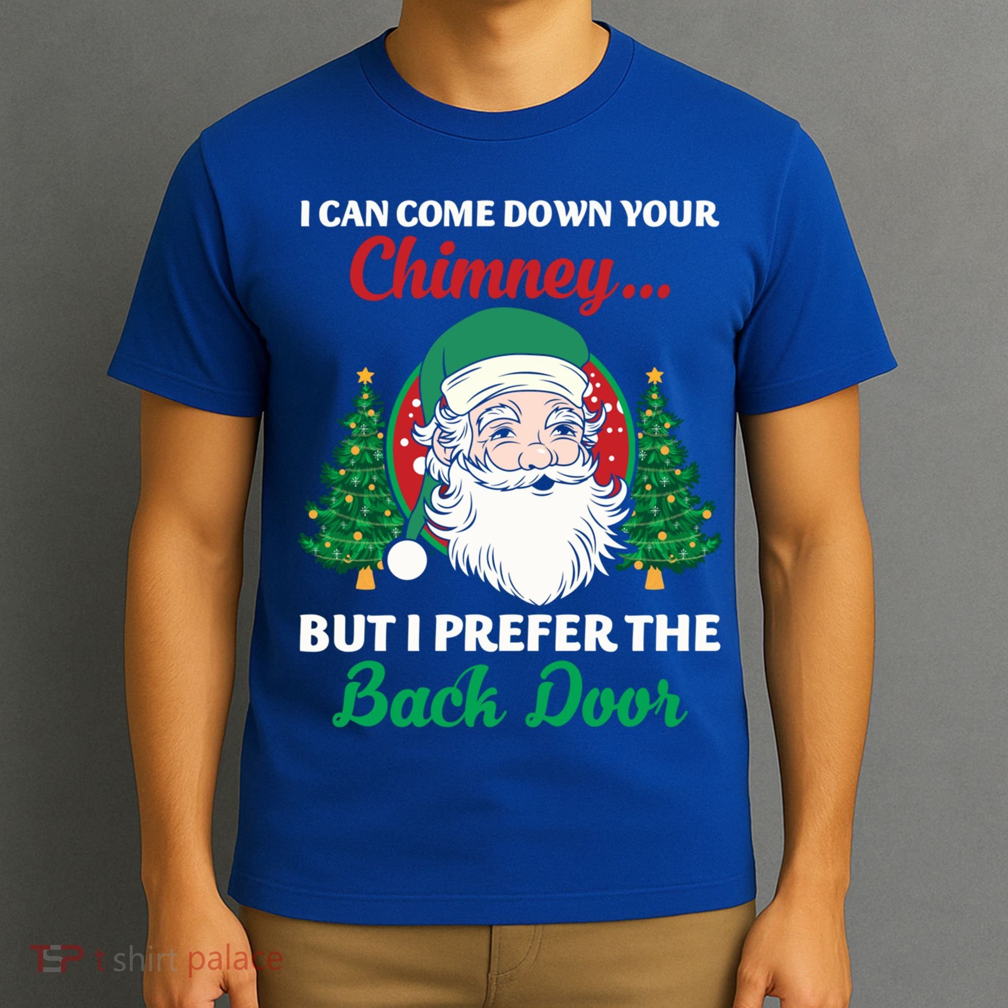 I Can Come Down Your Chimney Funny Dirty Santa Jokes Adult Cool Gift T-Shirt