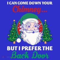 I Can Come Down Your Chimney Funny Dirty Santa Jokes Adult Cool Gift T-Shirt thumb 7