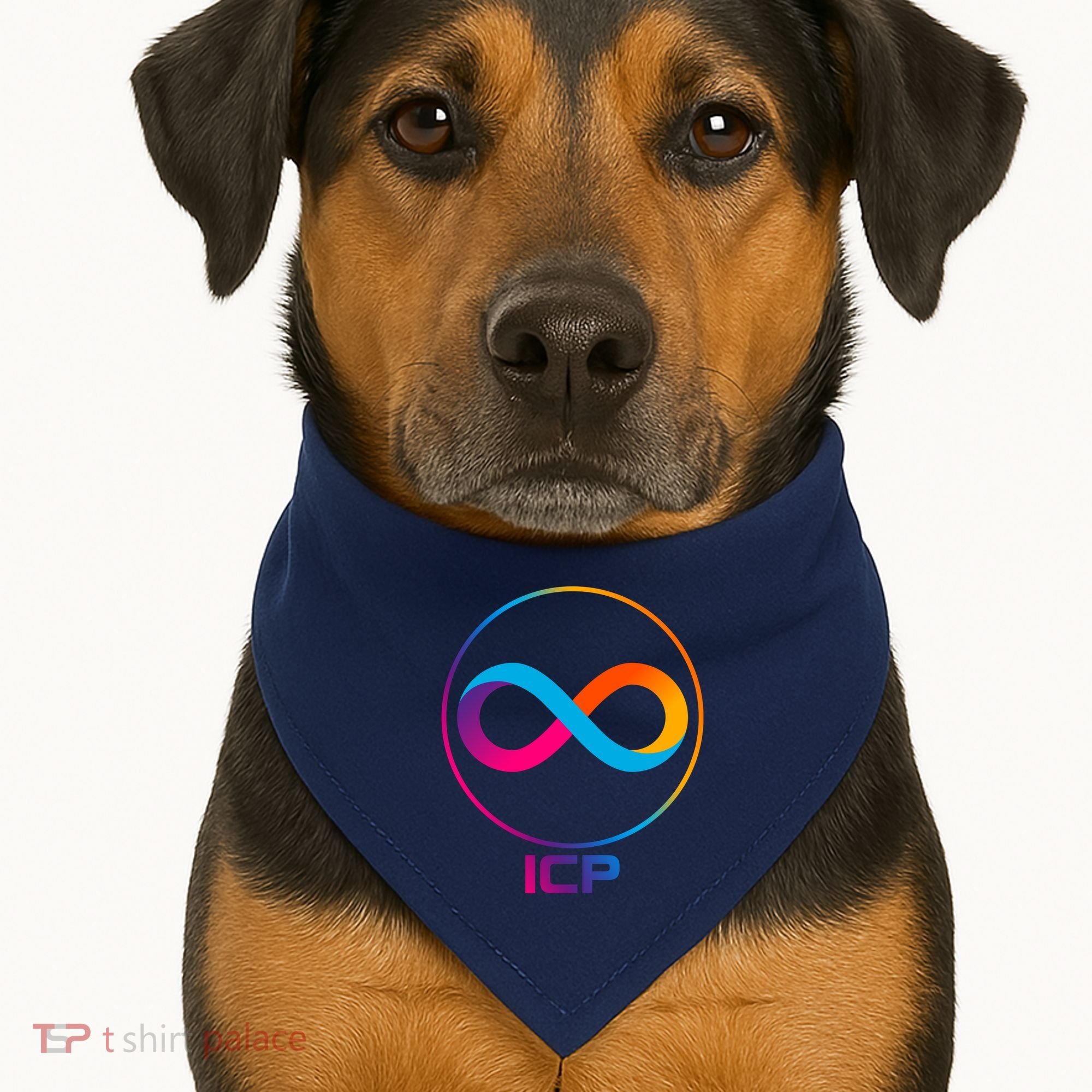 Internet Computer Cryptocurrency Logo USA-Made Doggie Bandana