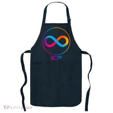 Internet Computer Cryptocurrency Logo Apron