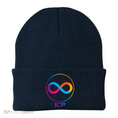 Internet Computer Cryptocurrency Logo Beanie