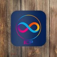 Internet Computer Cryptocurrency Logo Coaster thumb 0