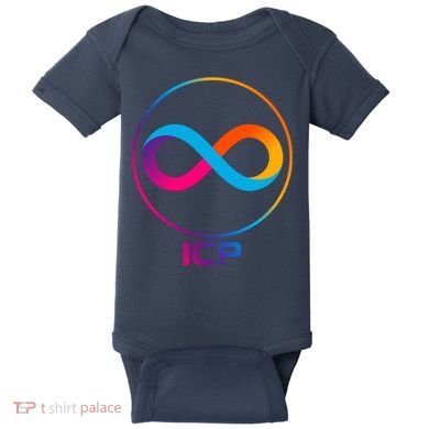 Internet Computer Cryptocurrency Logo Baby Bodysuit