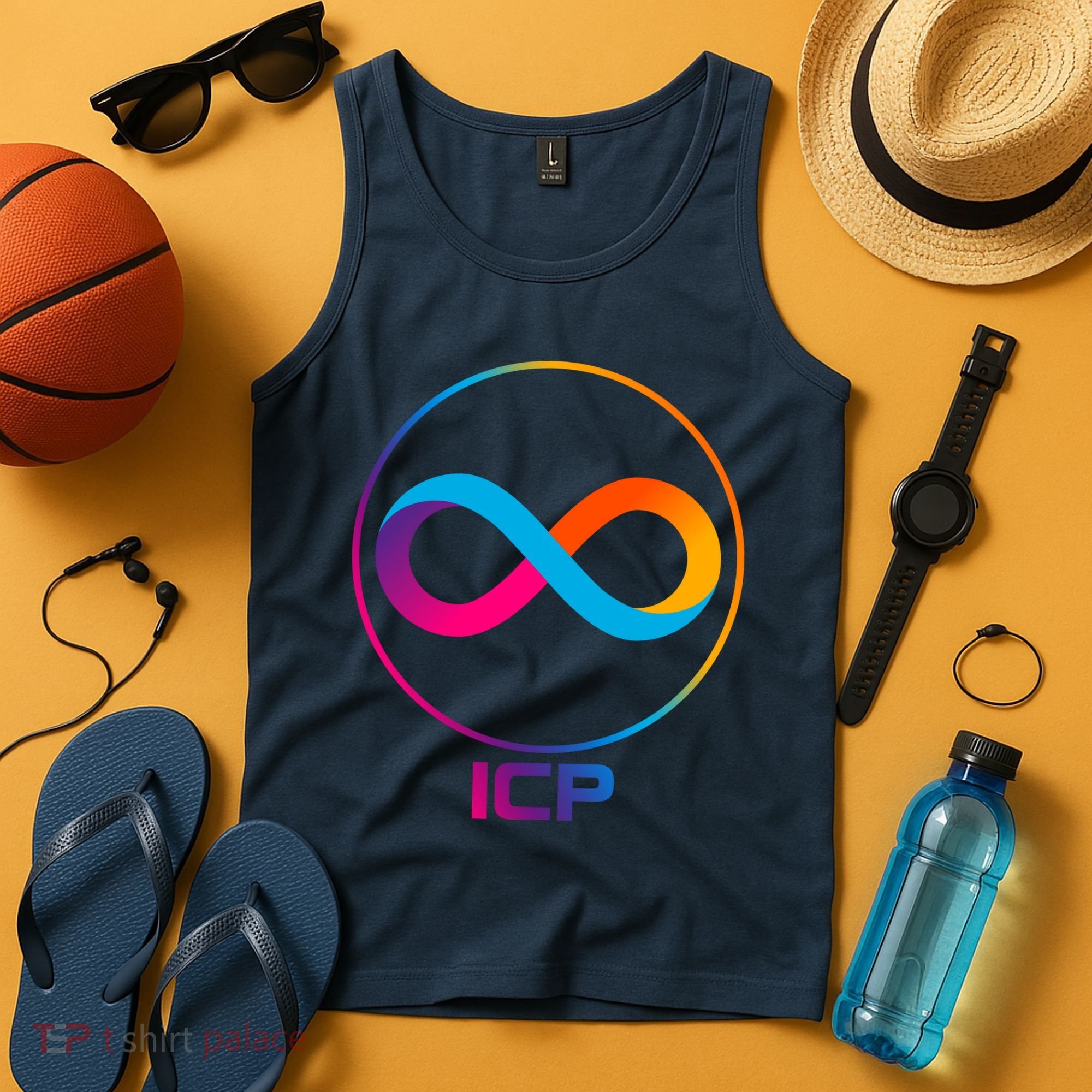 Internet Computer Cryptocurrency Logo Tank Top