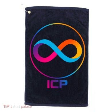 Internet Computer Cryptocurrency Logo Golf Towel
