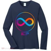 Internet Computer Cryptocurrency Logo Women's Long Sleeve Shirt thumb 0
