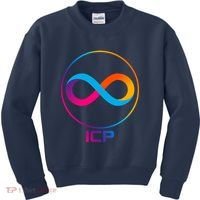 Internet Computer Cryptocurrency Logo Kids Sweatshirt thumb 0