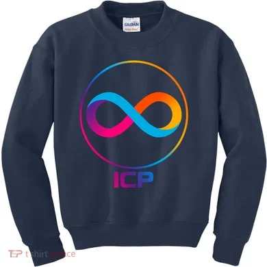 Internet Computer Cryptocurrency Logo Kids Sweatshirt