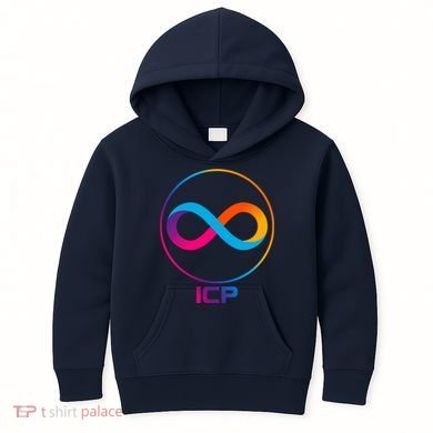 Internet Computer Cryptocurrency Logo Kids Hoodie