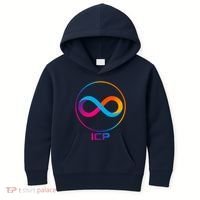 Internet Computer Cryptocurrency Logo Kids Hoodie thumb 0