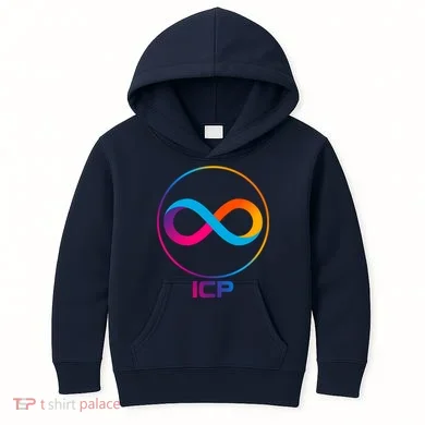 Internet Computer Cryptocurrency Logo Kids Hoodie