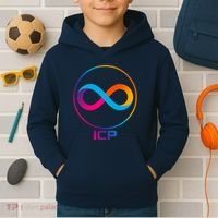 Internet Computer Cryptocurrency Logo Kids Hoodie thumb 2
