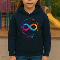 Internet Computer Cryptocurrency Logo Kids Hoodie thumb 3