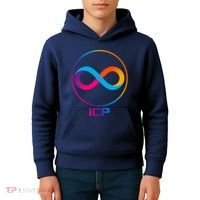 Internet Computer Cryptocurrency Logo Kids Hoodie thumb 4