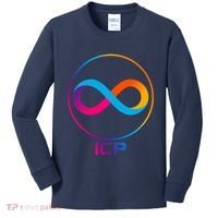 Internet Computer Cryptocurrency Logo Kids Long Sleeve Shirt thumb 0