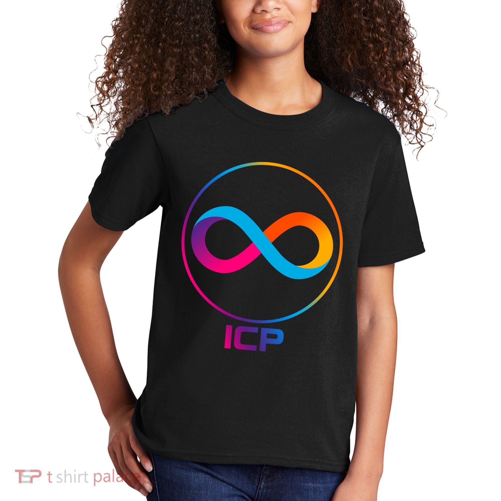 Internet Computer Cryptocurrency Logo Kids T-Shirt
