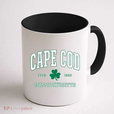 Irish Cape Cod Cute Gift St Patricks Day Gift Mass Usa Coffee Mug back