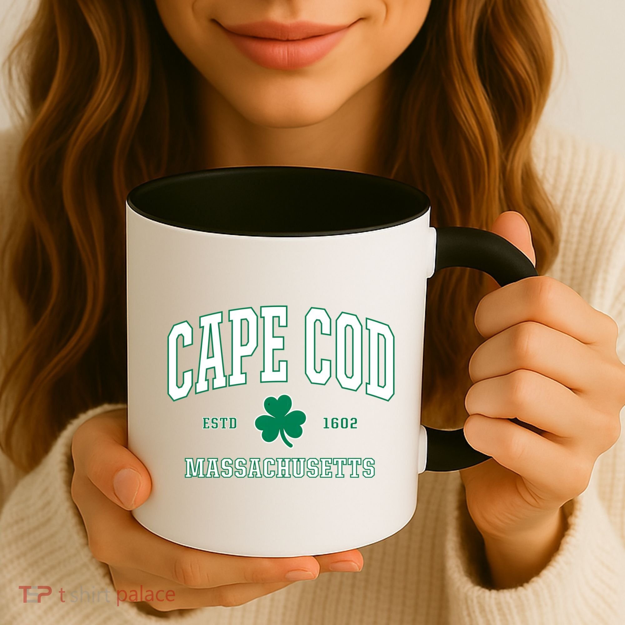 Irish Cape Cod Cute Gift St Patricks Day Gift Mass Usa Coffee Mug