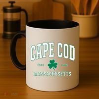 Irish Cape Cod Cute Gift St Patricks Day Gift Mass Usa Coffee Mug thumb 4