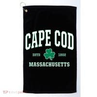 Irish Cape Cod Cute Gift St Patricks Day Gift Mass Usa Golf Towel thumb 0