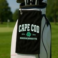 Irish Cape Cod Cute Gift St Patricks Day Gift Mass Usa Golf Towel thumb 2