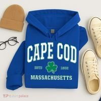 Irish Cape Cod Cute Gift St Patricks Day Gift Mass Usa Hoodie thumb 4