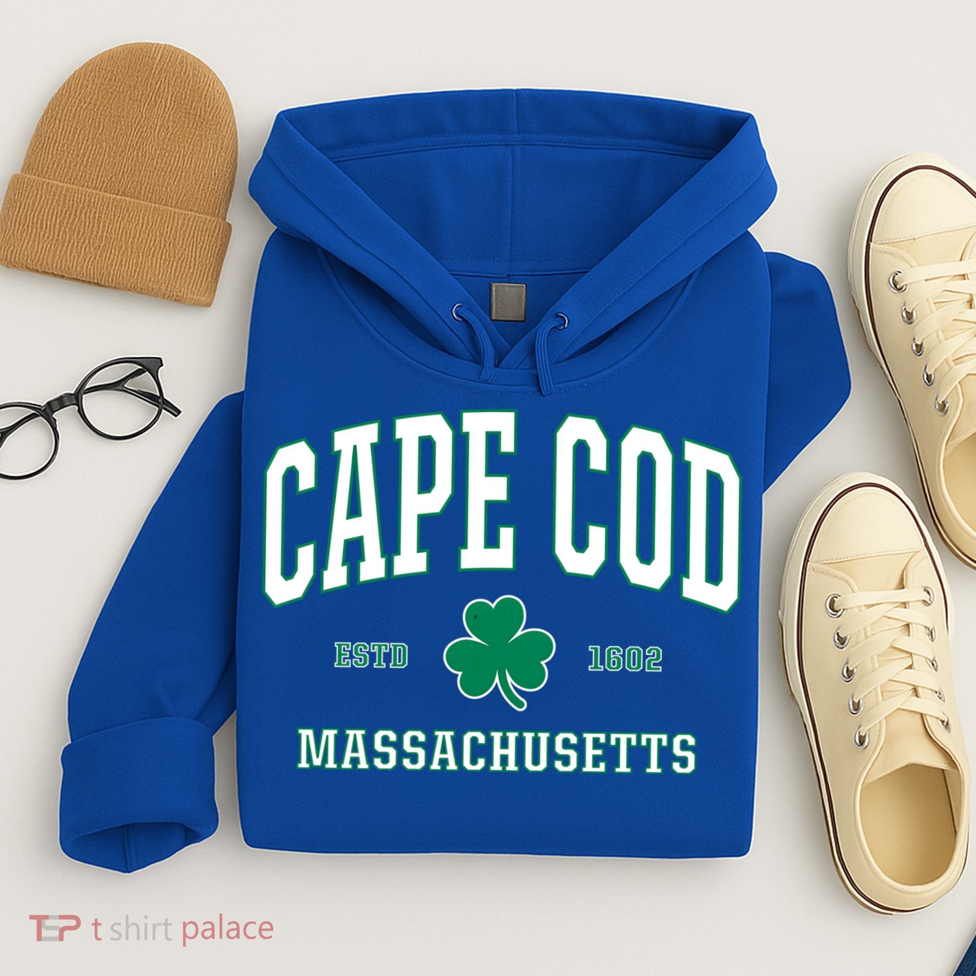 Irish Cape Cod Cute Gift St Patricks Day Gift Mass Usa Hoodie