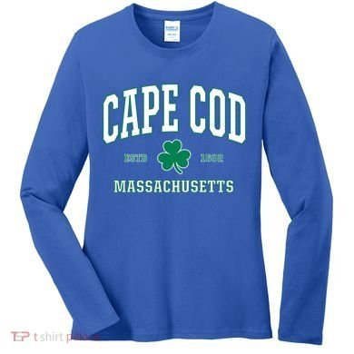 Irish Cape Cod Cute Gift St Patricks Day Gift Mass Usa Women's Long Sleeve Shirt