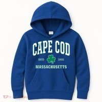 Irish Cape Cod Cute Gift St Patricks Day Gift Mass Usa Kids Hoodie thumb 0