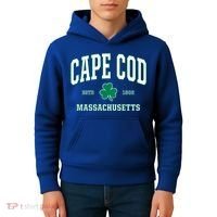 Irish Cape Cod Cute Gift St Patricks Day Gift Mass Usa Kids Hoodie thumb 4
