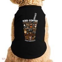 Iced Coffee Cup Coffee Lover But First Coffee Espresso Latte Doggie Tank thumb 0