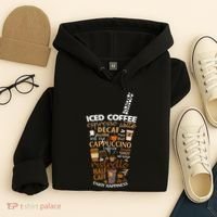 Iced Coffee Cup Coffee Lover But First Coffee Espresso Latte Hoodie thumb 4
