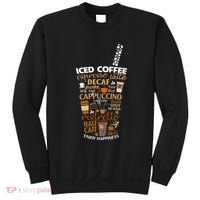 Iced Coffee Cup Coffee Lover But First Coffee Espresso Latte Sweatshirt thumb 0
