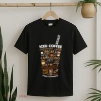 Iced Coffee Cup Coffee Lover But First Coffee Espresso Latte T-Shirt thumb 2