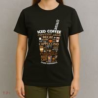 Iced Coffee Cup Coffee Lover But First Coffee Espresso Latte T-Shirt thumb 4