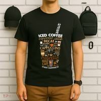 Iced Coffee Cup Coffee Lover But First Coffee Espresso Latte T-Shirt thumb 6