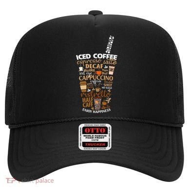 Iced Coffee Cup Coffee Lover But First Coffee Espresso Latte Hat
