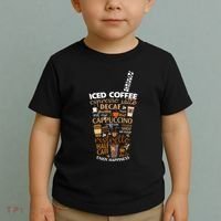 Iced Coffee Cup Coffee Lover But First Coffee Espresso Latte Toddler T-Shirt thumb 2