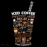 Iced Coffee Cup Coffee Lover But First Coffee Espresso Latte Women's T-Shirt thumb 6