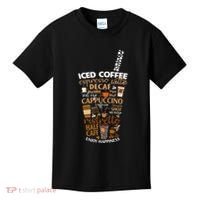Iced Coffee Cup Coffee Lover But First Coffee Espresso Latte Kids T-Shirt thumb 0