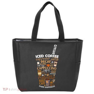 Iced Coffee Cup Coffee Lover But First Coffee Espresso Latte Tote Bag