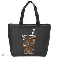 Iced Coffee Cup Coffee Lover But First Coffee Espresso Latte Tote Bag thumb 0