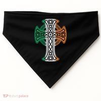 Irish Celtic Cross Christ Celtic Knot Ireland Flag Shamrock USA-Made Doggie Bandana thumb 0