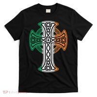 Irish Celtic Cross Christ Celtic Knot Ireland Flag Shamrock T-Shirt thumb 0